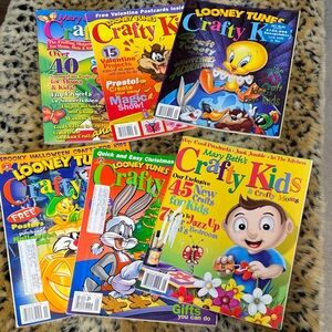 Warner Bros. Crafty Kids Magazines - Bright Multicolor Covers